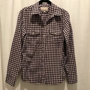 Banana Republic Soft Wash Shirt 100% Cotton, Plaid